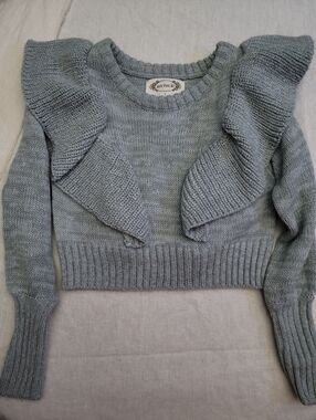 Joyfolie Gray Reagan Sweater Sz 3